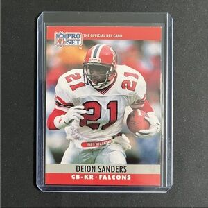 Deion Sanders 1990 Falcons Vintage Football Card